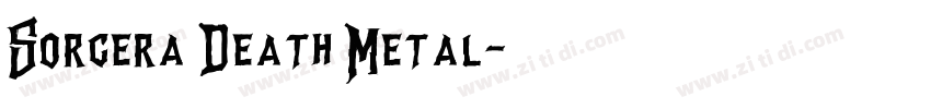 Sorcera Death Metal字体转换